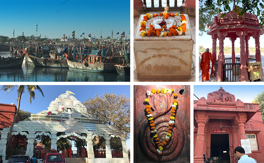 देहोत्सर्ग संकुल, वेरावल बंदरगाह, गीता मंदिर, बलराम मंदिर, श्री कृष्ण चरणधाम 